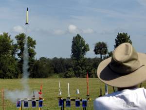 Estes Helicat in Flight